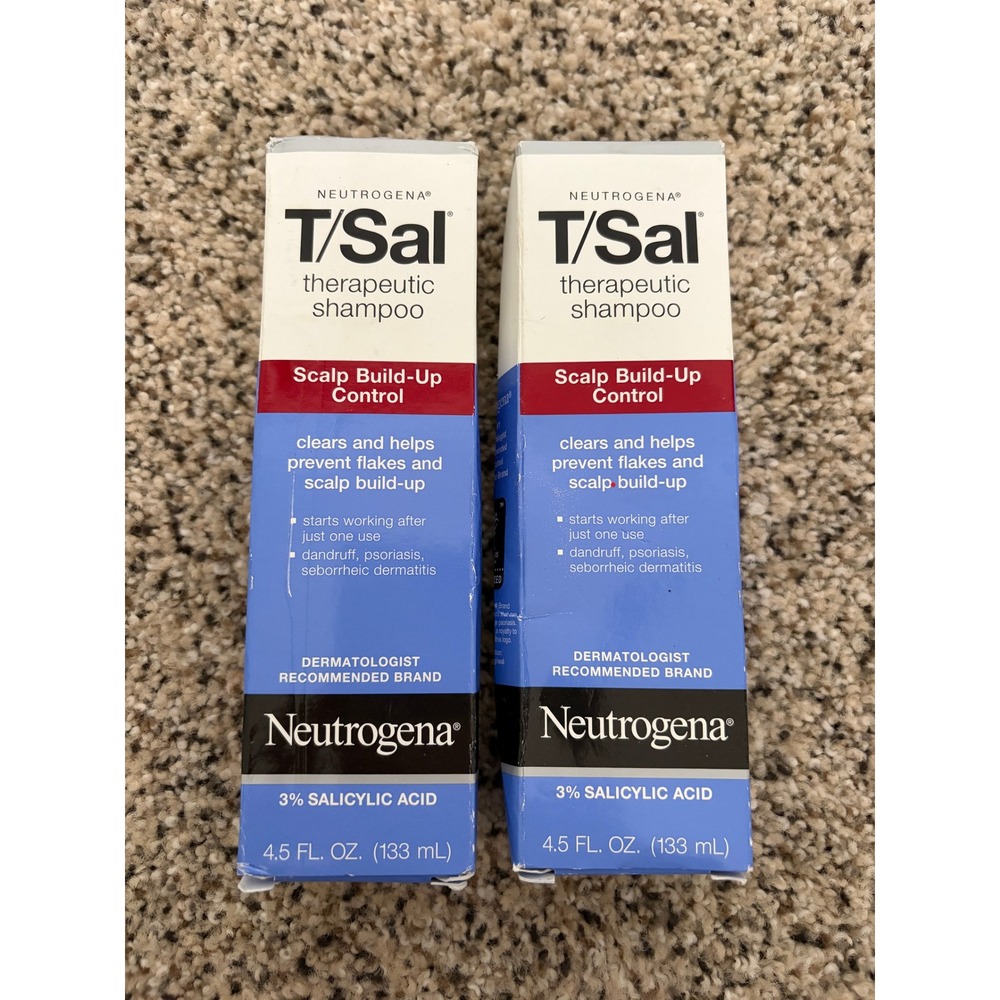 Neutrogena T/Sal Therapeutic Dandruff Shampoo 4.5 Fl Oz (Pack of 2) Exp 4/26